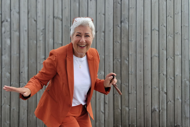 Trine pakker kofferten!