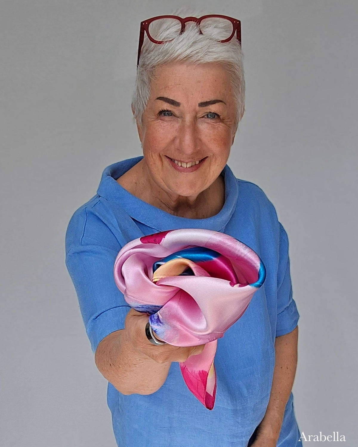 Leas Verden- Silkeskjerf 53 x 53 cm