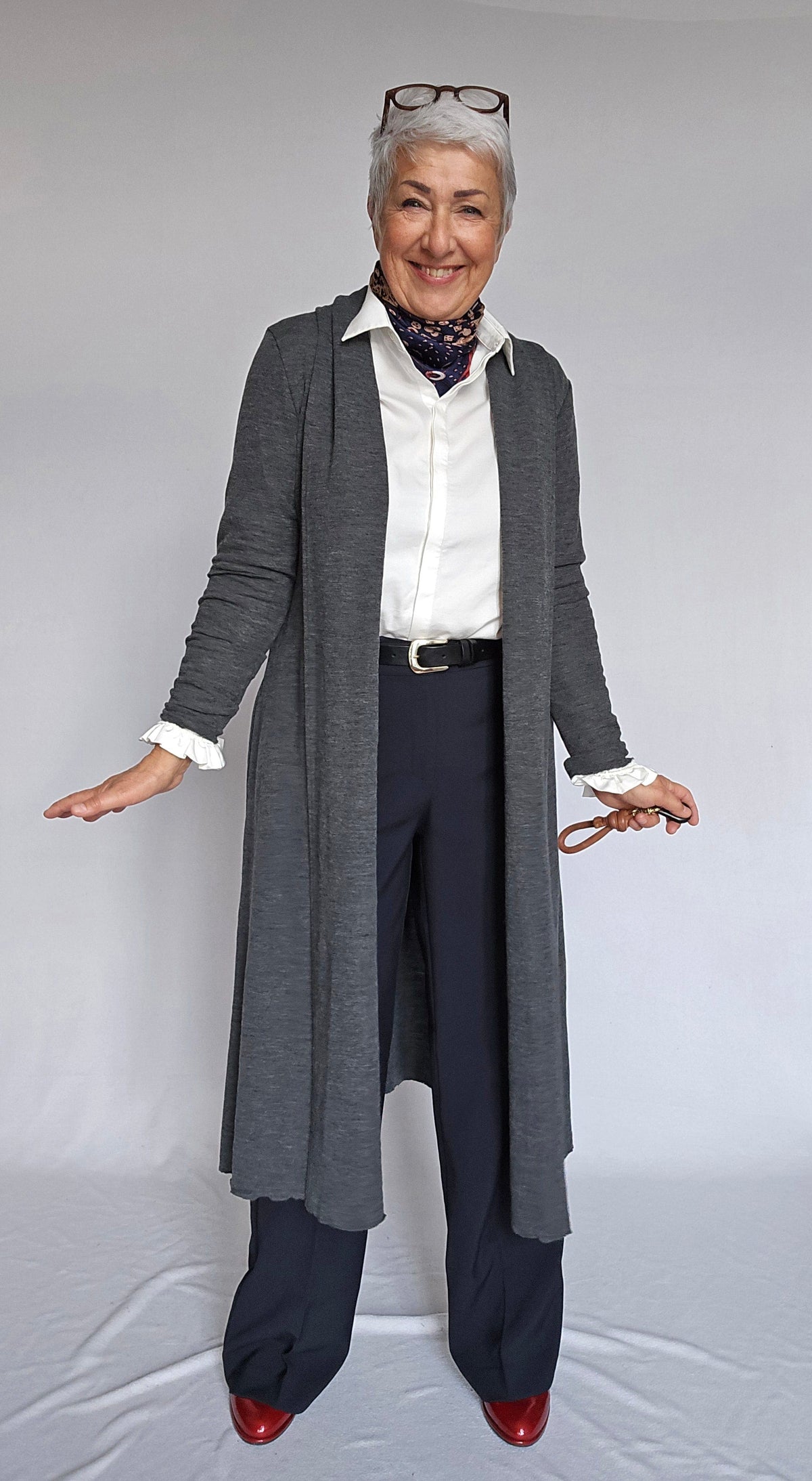By Basics Cardigan By basics- 8010 Ekstra lang cardigan kunstkolonialen
