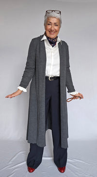 By Basics Cardigan By basics- 8010 Ekstra lang cardigan kunstkolonialen