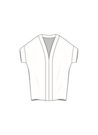 By Basics Cardigan By Basics- 8018 Cardigan med ekstra vidde, One size kunstkolonialen