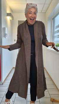 By Basics Cardigan S / Earth Melange By basics- 8010 Ekstra lang cardigan - i tre farger! kunstkolonialen