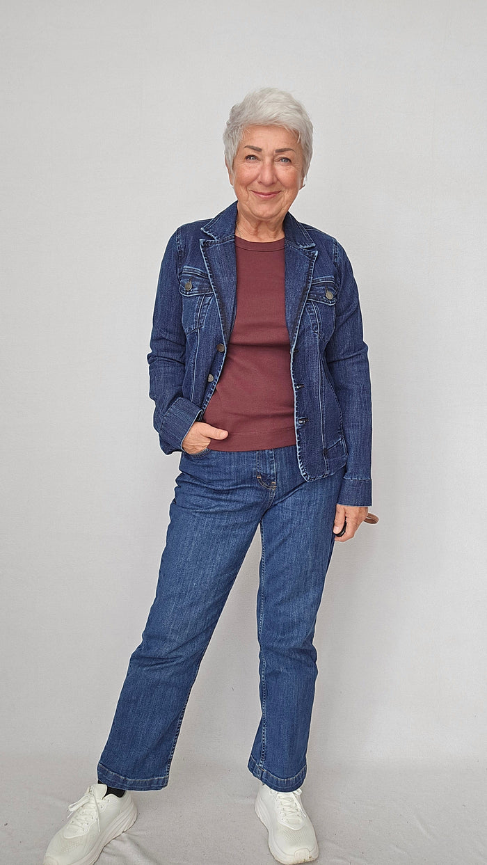 By Basics Genser Cotton Sense By Basics- 4322 Basic bomullsgenser i rett modell (m/logo) kunstkolonialen