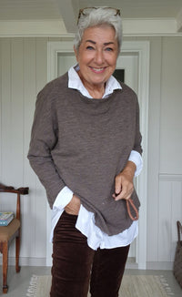 By Basics Genser S / Earth melange By Basics- 4025 Rampegenser i ensfarget kunstkolonialen