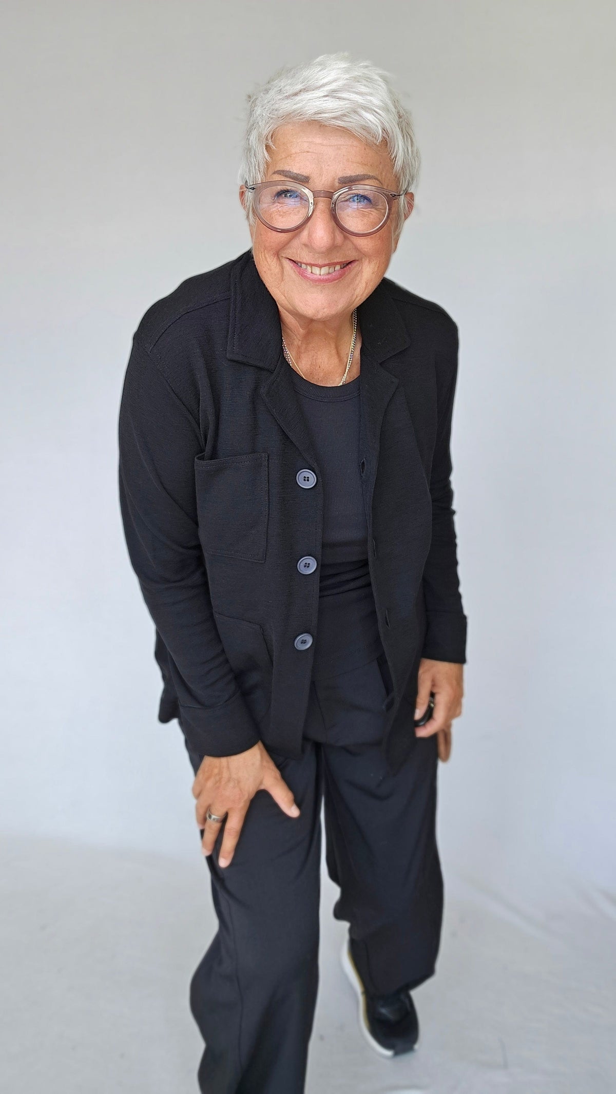 By Basics Jakke Black / S By Basics- 8021 Jakke m/krage og knapper kunstkolonialen