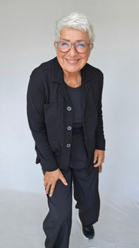 By Basics Jakke Black / S By Basics- 8021 Jakke m/krage og knapper kunstkolonialen