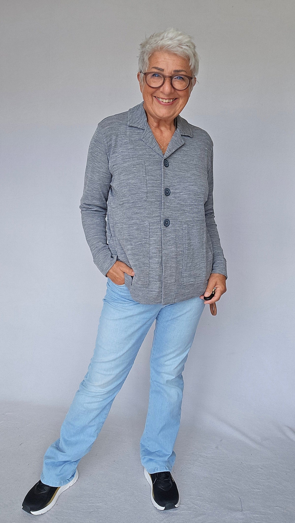 By Basics Jakke By Basics- 8021 Jakke m/krage og knapper kunstkolonialen