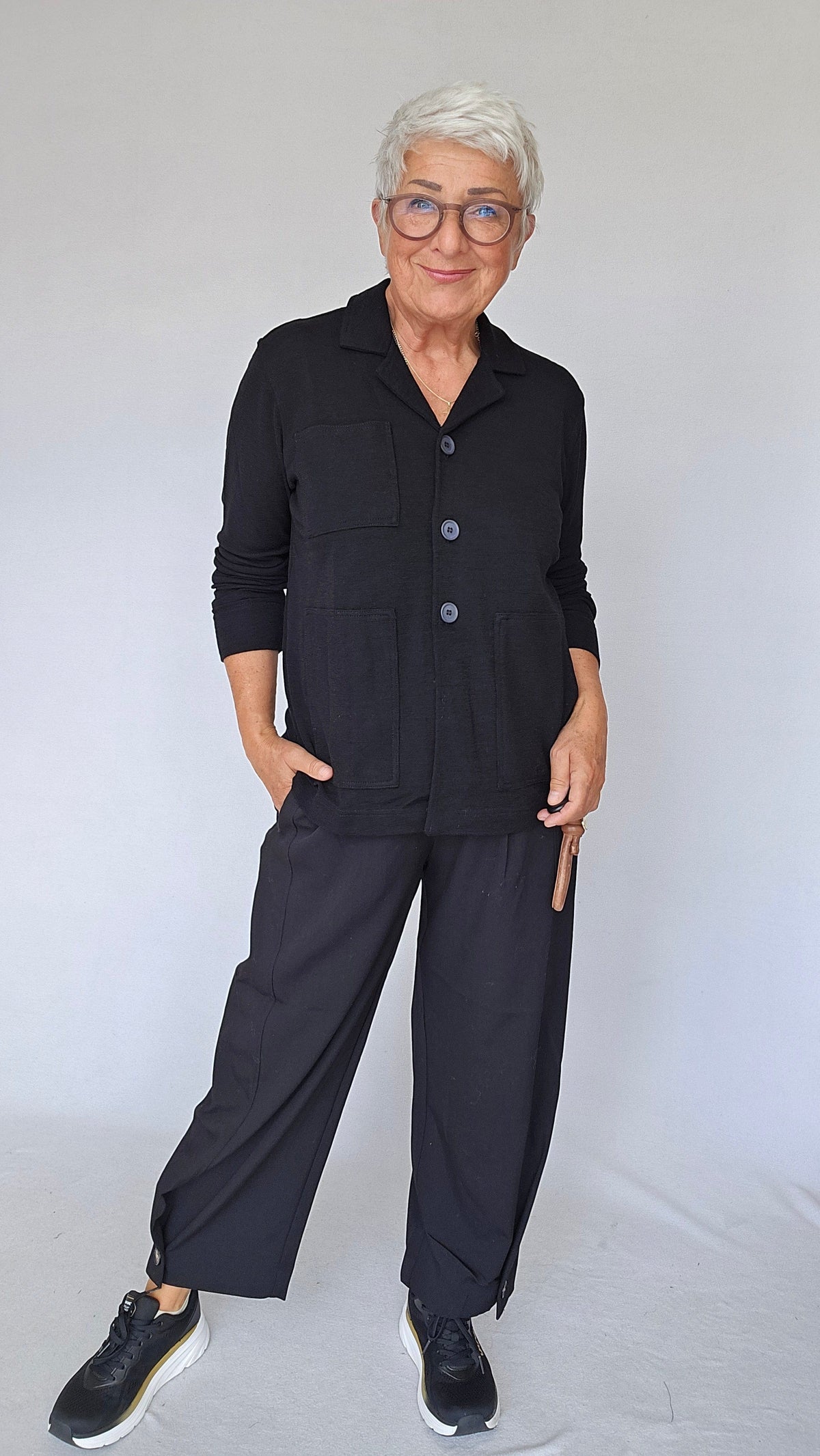 By Basics Jakke By Basics- 8021 Jakke m/krage og knapper kunstkolonialen