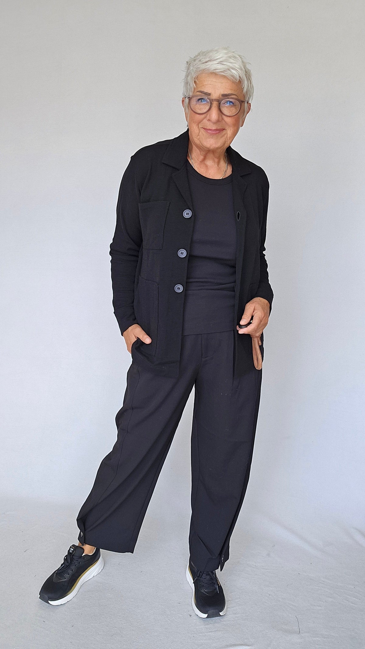 By Basics Jakke By Basics- 8021 Jakke m/krage og knapper kunstkolonialen