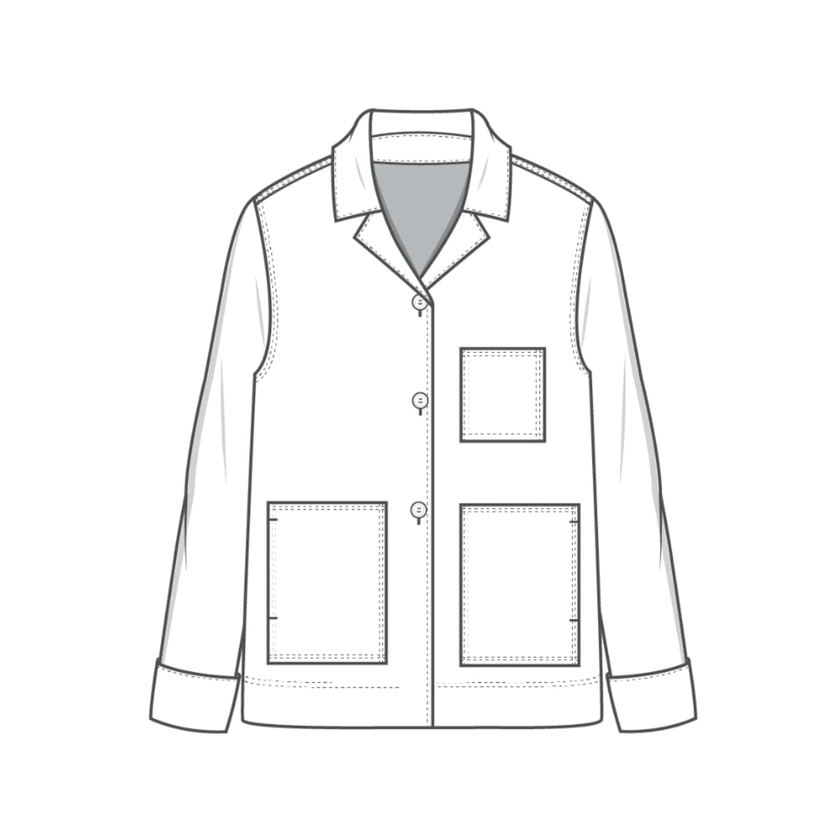 By Basics Jakke By Basics- 8021 Jakke m/krage og knapper kunstkolonialen