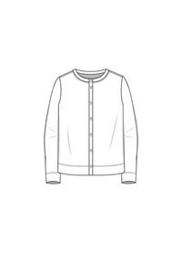 By Basics Jakke By Basics- 8022 Box cardigan m/rund hals kunstkolonialen