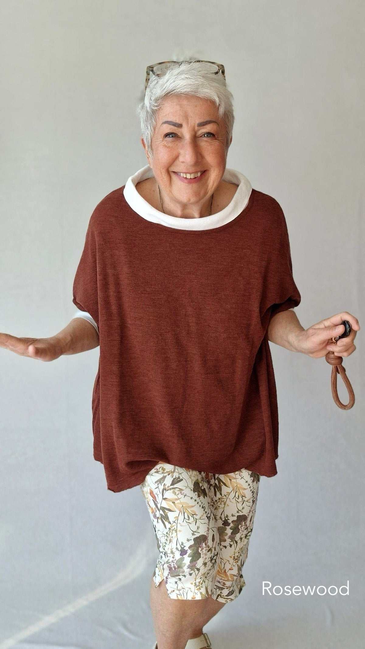 By Basics Overdel Rosewood By Basics- 2004 Ekstra vid topp i merinoull kunstkolonialen