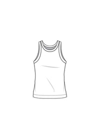 By Basics Tank top Cotton Sense By Basics- 2303 Tank topp kunstkolonialen