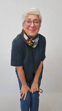By Basics Topp By Basics- 4070 Ulltopp med 3/4-ermer kunstkolonialen