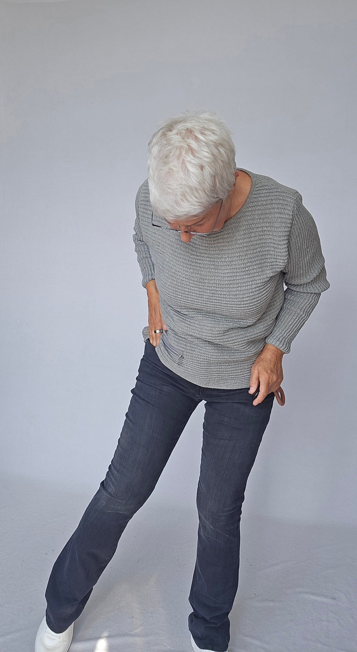 Cero Etage Bukse 34 / Black Used CRO- Magic Fit Jeans- Flared leg 82 cm kunstkolonialen