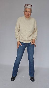 Cero Etage Bukse 34 CRO- Magic fit jeans- flared leg blÄ 82 cm kunstkolonialen