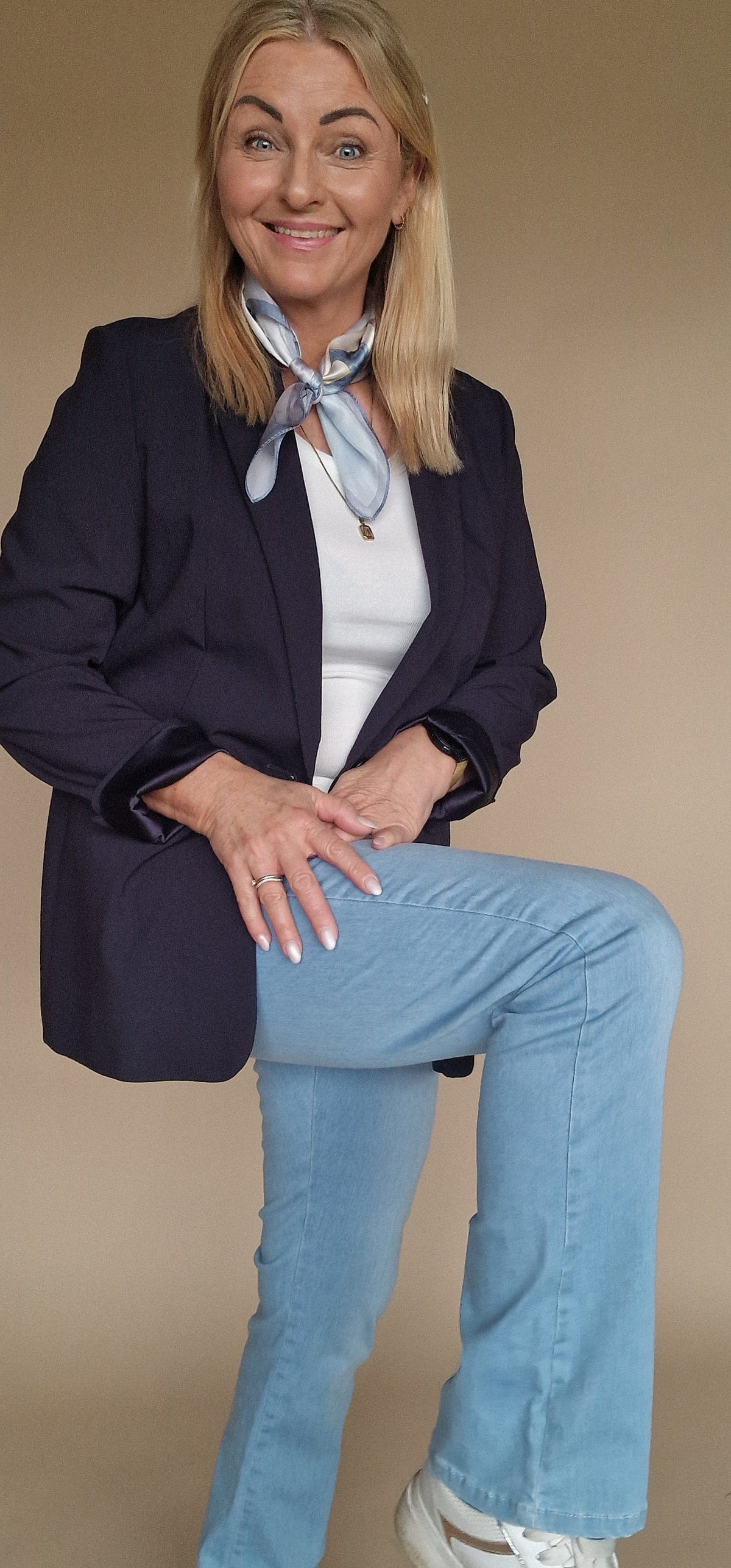 Cero Etage Bukse CRO- Magic fit jeans- flared leg 82 cm kunstkolonialen