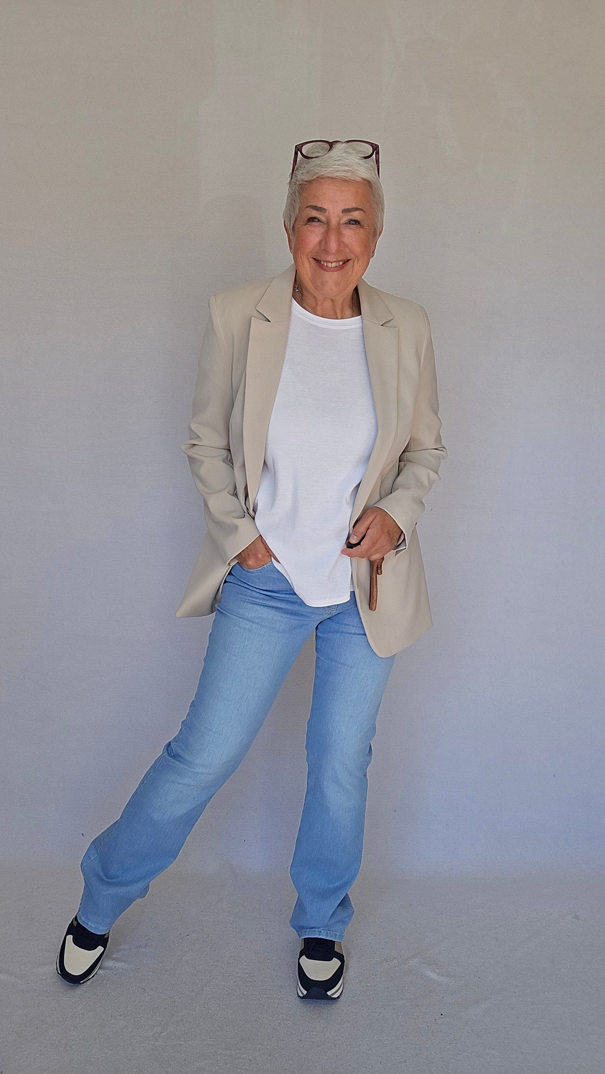 Cero Etage Bukse CRO- Magic fit jeans- flared leg 82 cm kunstkolonialen