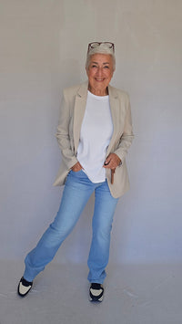 Cero Etage Bukse CRO- Magic fit jeans- flared leg 82 cm kunstkolonialen