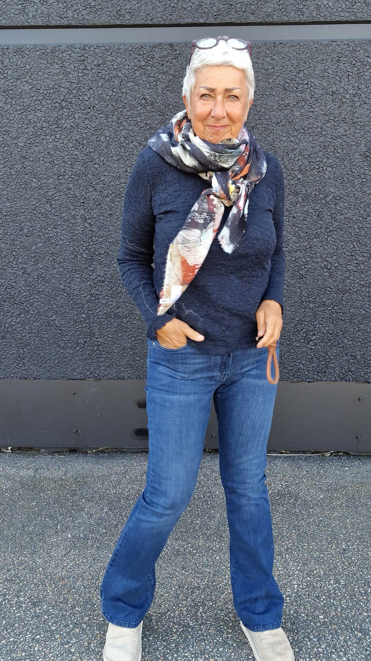 Cero Etage Bukse CRO- Magic fit jeans- flared leg blÄ 80 cm kunstkolonialen