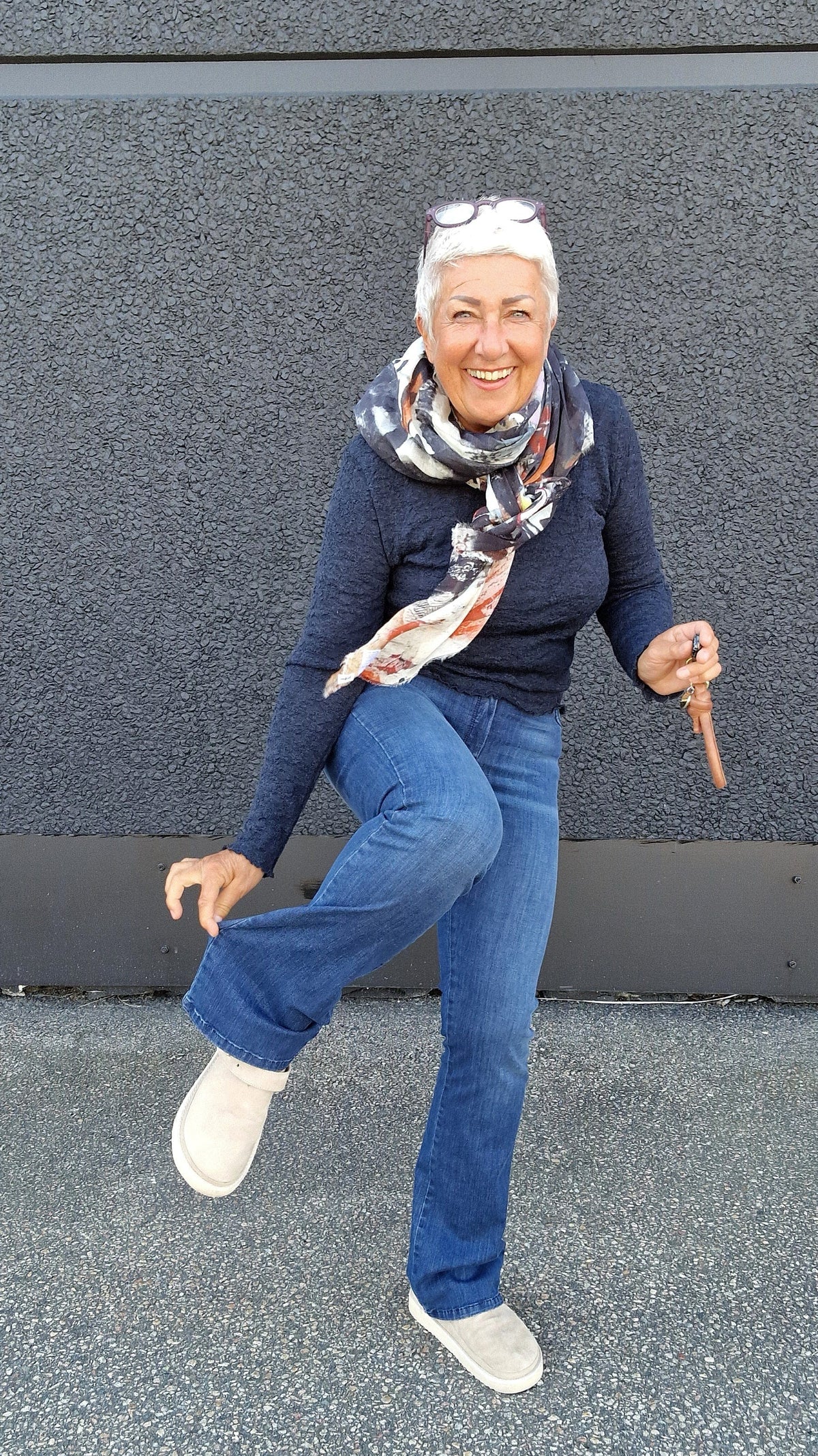 Cero Etage Bukse CRO- Magic fit jeans- flared leg blÄ 80 cm kunstkolonialen