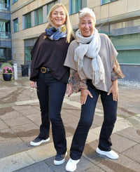 Cero Etage Bukse CRO- Magic fit jeans- flared leg sort 80 cm kunstkolonialen