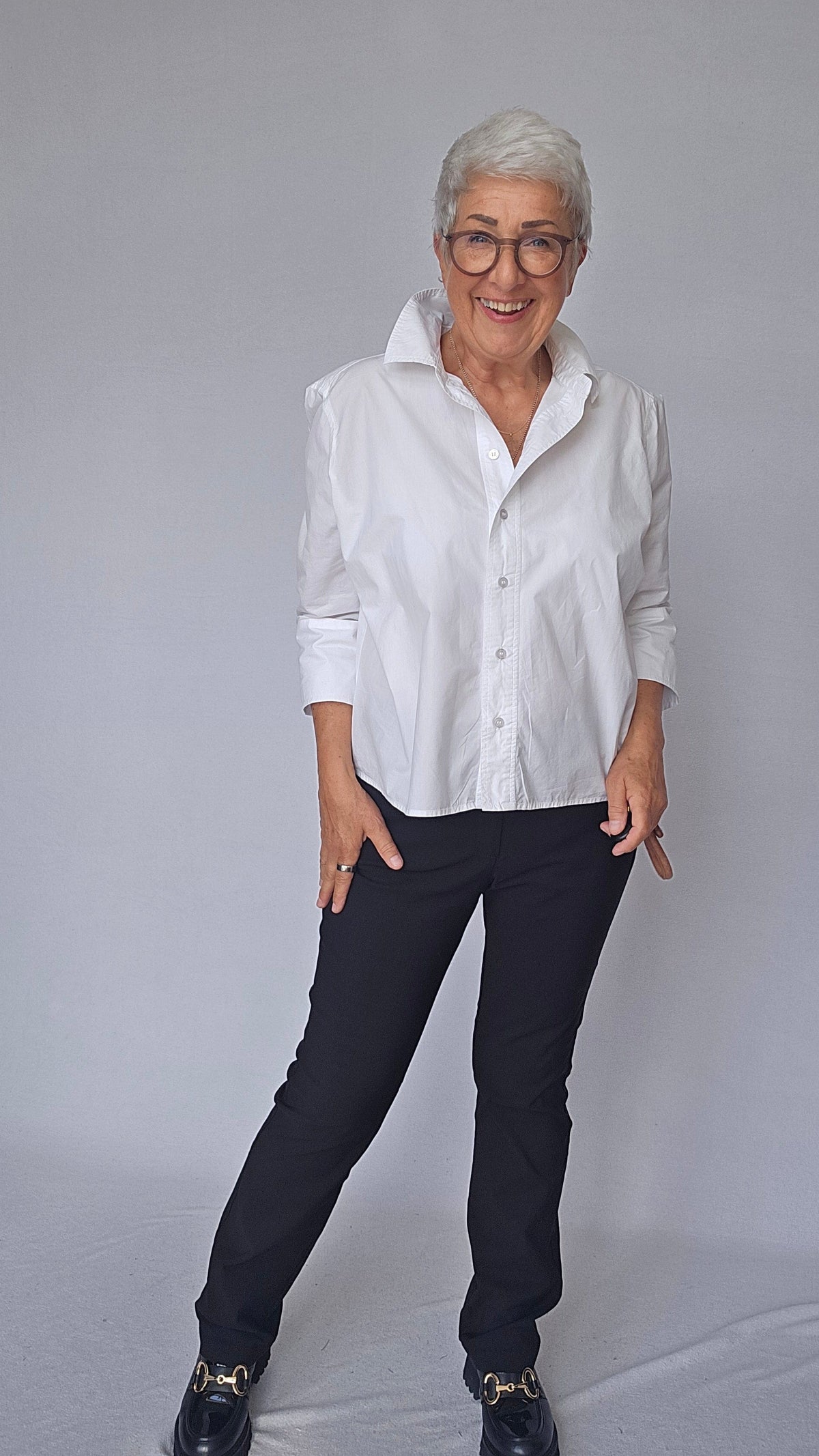 Cero Etage Bukser 34 / Black CRO- Lina 7/8 bukser m/superstretch ensfarget REGULAR kunstkolonialen