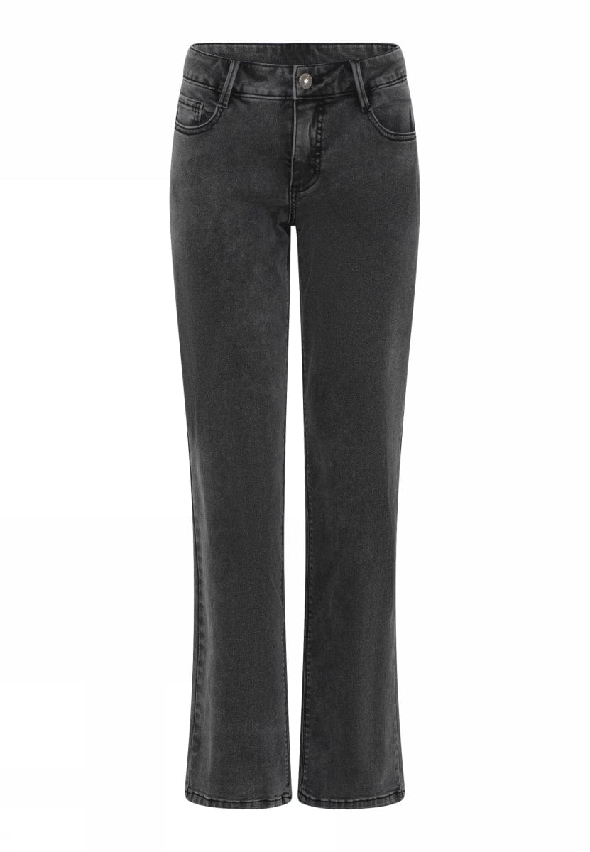 Cero Etage Bukser 34 CRO- Emma i Grey Denim m/pynt på lommene kunstkolonialen