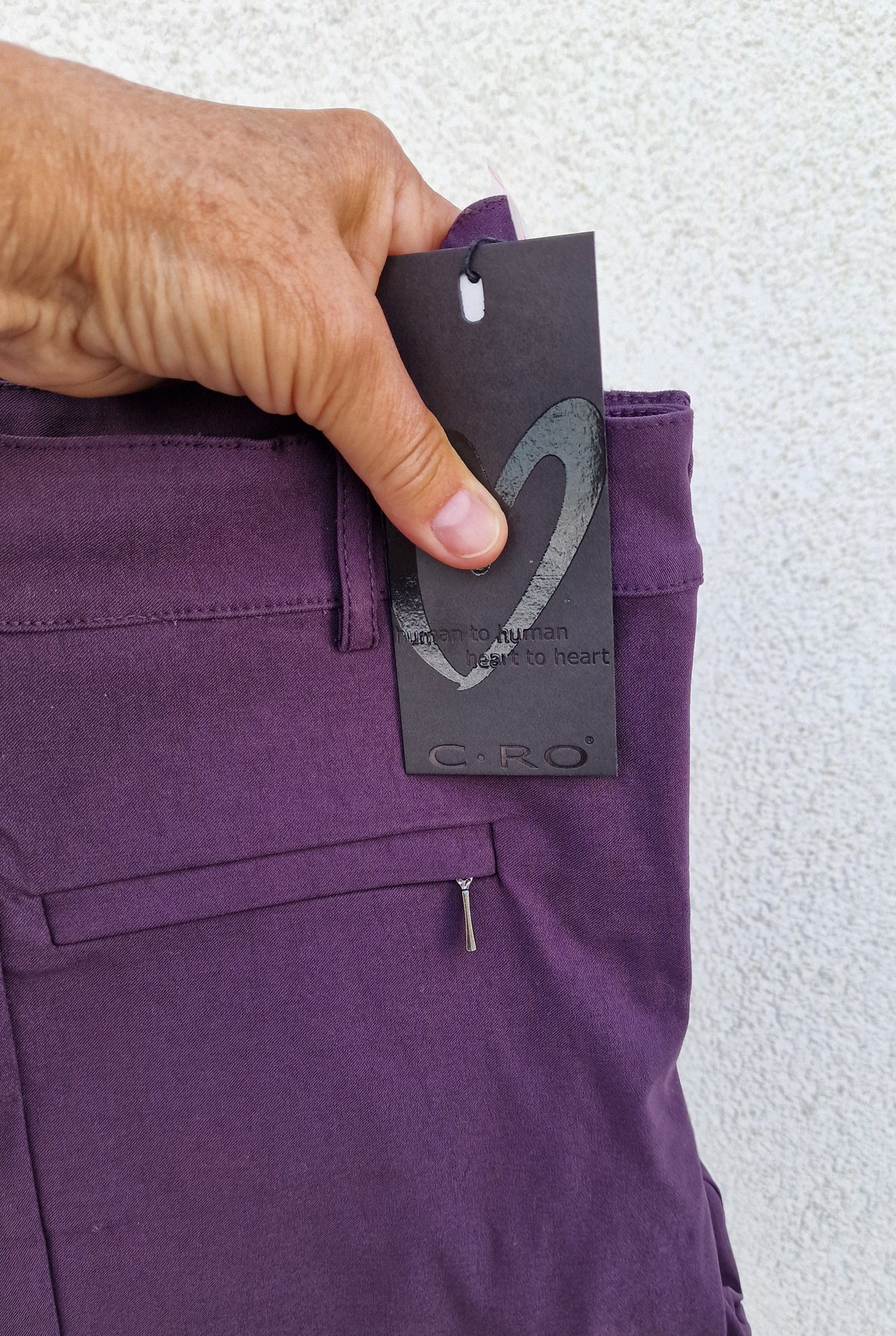 Cero Etage Bukser 34 / Lilla CRO- Lina 7/8 bukser m/superstretch ensfarget kunstkolonialen