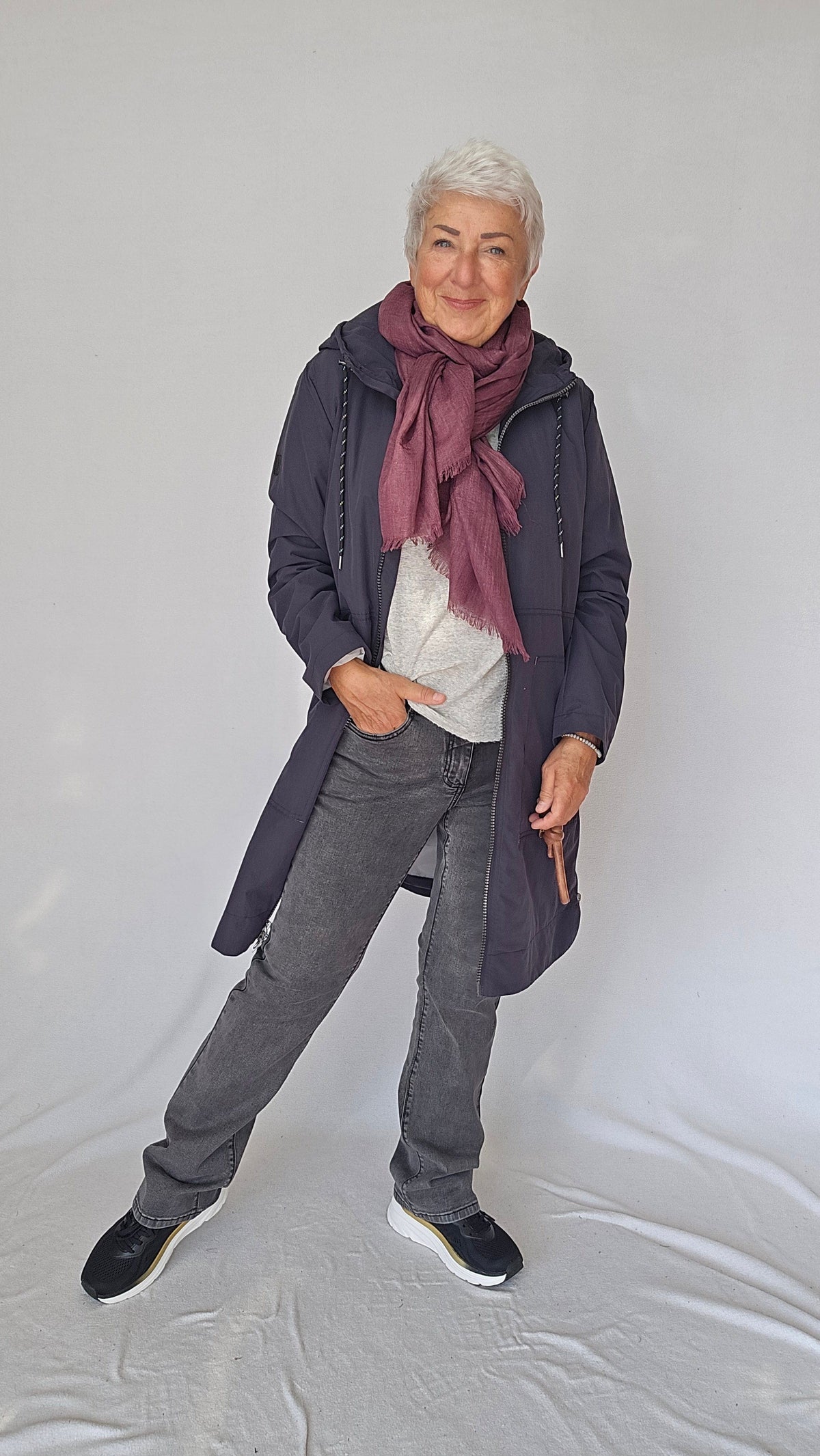 Cero Etage Bukser CRO- Emma i Grey Denim m/pynt på lommene kunstkolonialen