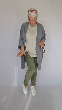 Cero Etage Bukser CRO- Lina 7/8 bukser m/superstretch ensfarget kunstkolonialen