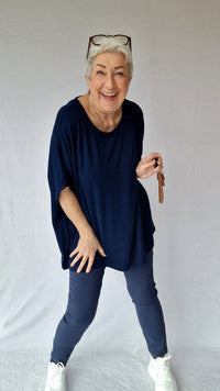 Cero Etage Bukser CRO- Lina 7/8 bukser m/superstretch ensfarget kunstkolonialen