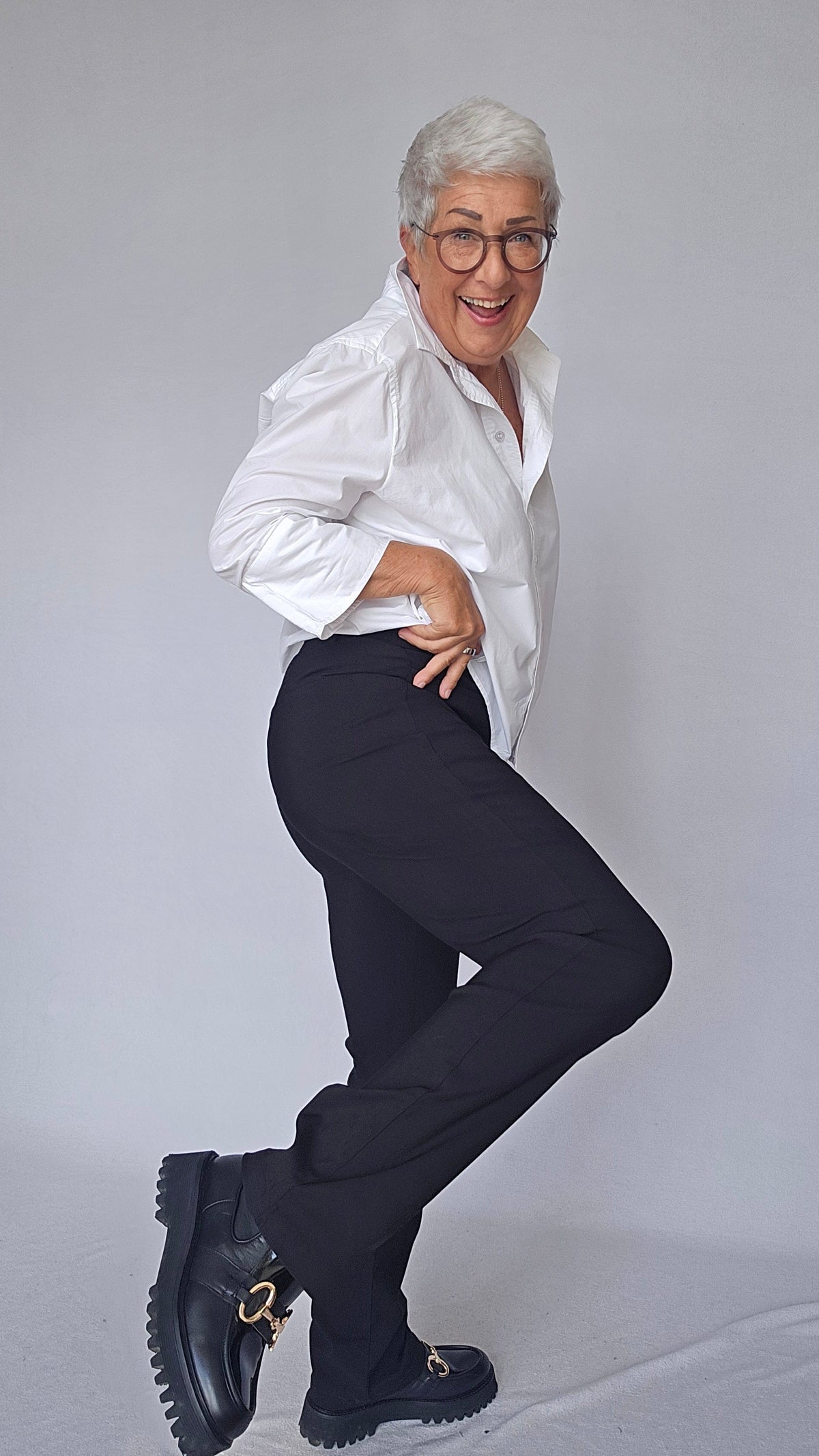 Cero Etage Bukser CRO- Lina 7/8 bukser m/superstretch ensfarget REGULAR kunstkolonialen