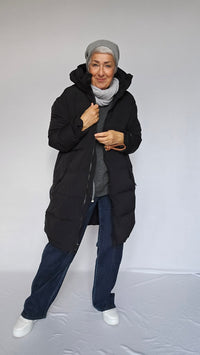 Cero Etage Dunjakke 36 / Sort Cero Etage- All year high performance lang dunjakke kunstkolonialen