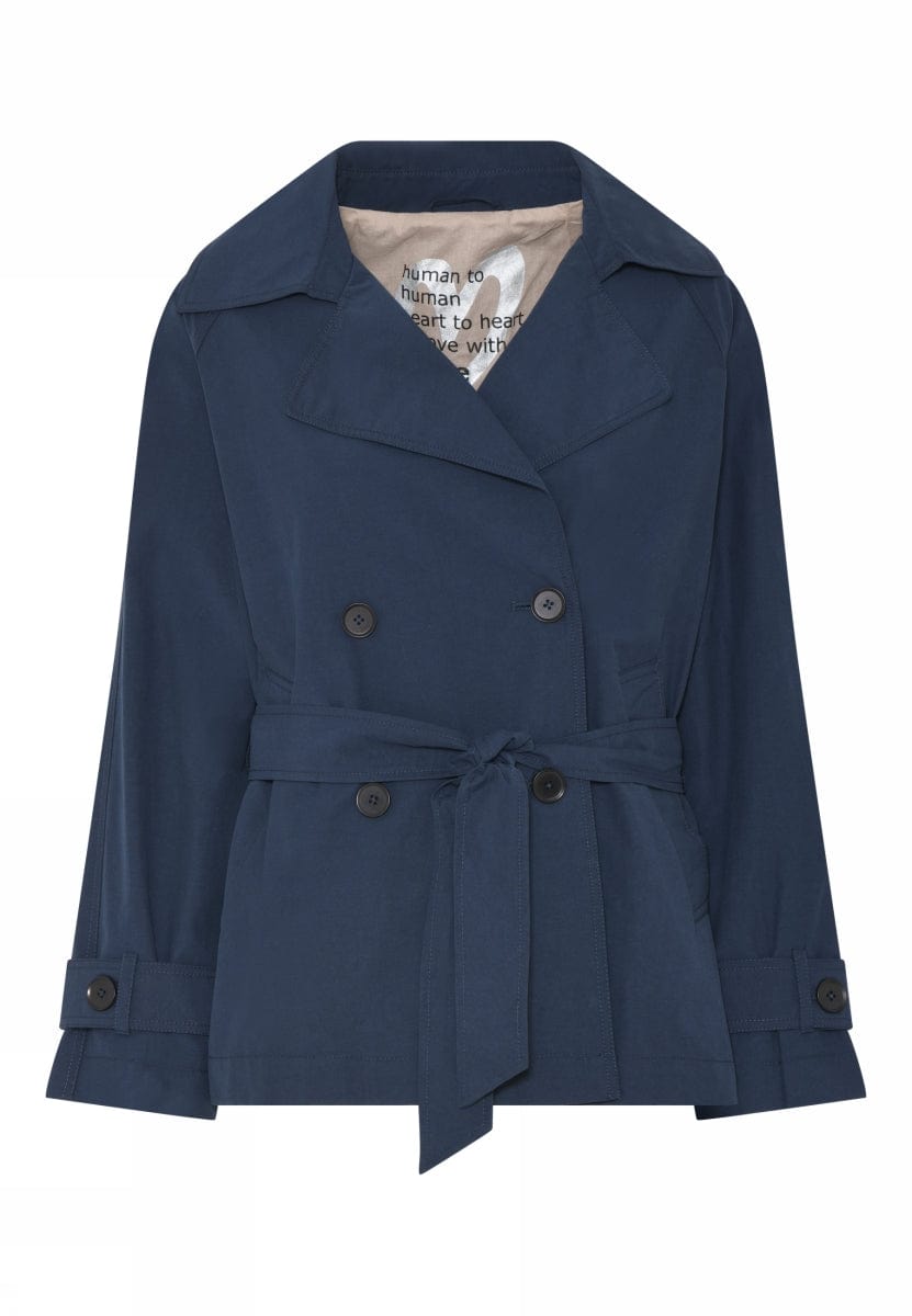 Cero Etage Jakke 36 / Navy Cero Etage- Trenchcoat Short kunstkolonialen