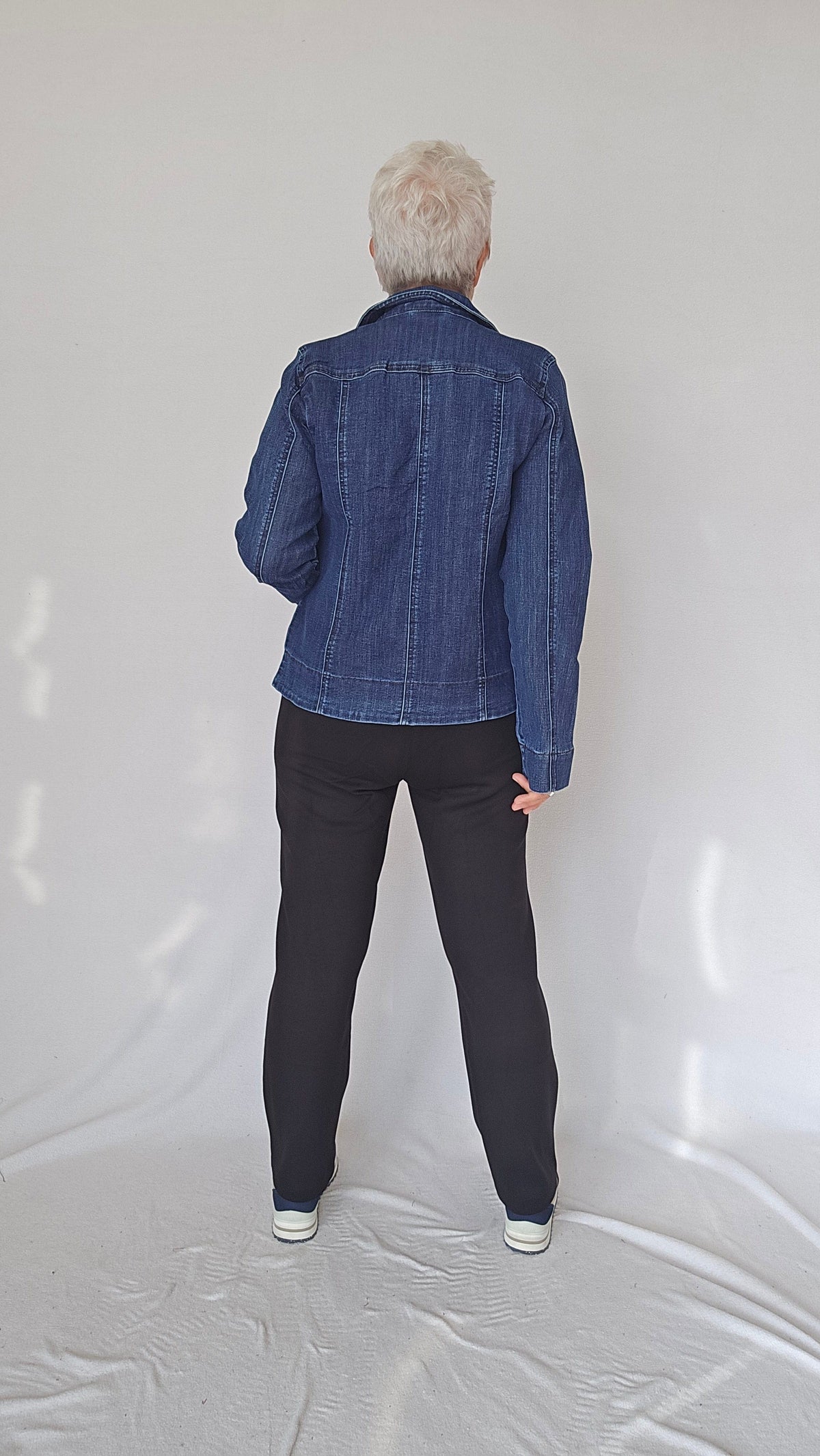 Cero Etage Jakke Cero Etage- Jeansjakke m/krage i Mørk Denim kunstkolonialen