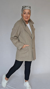 Cero Etage Jakke CRO Etage- Wool Coat Short kunstkolonialen