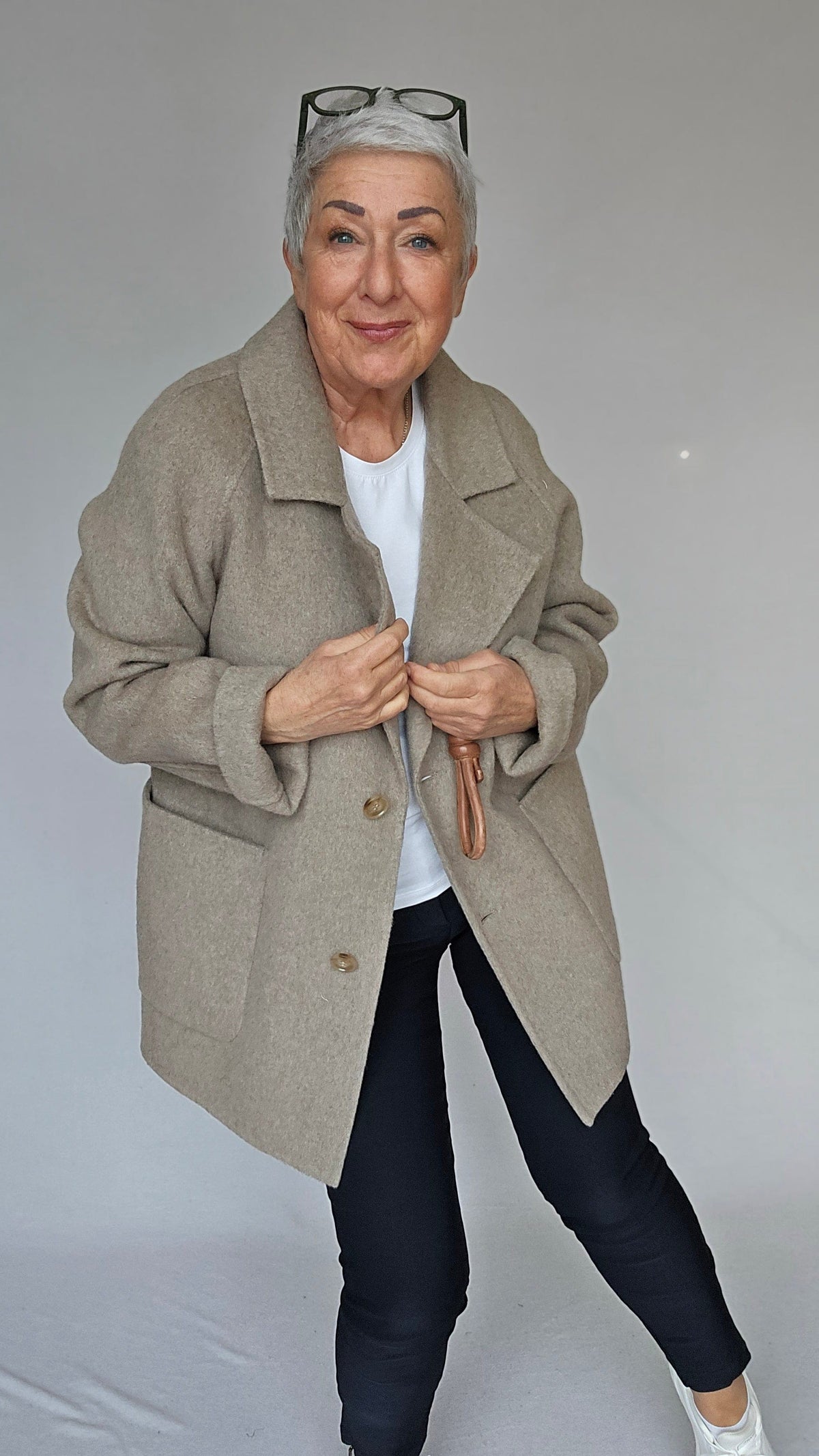 Cero Etage Jakke CRO Etage- Wool Coat Short kunstkolonialen