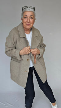 Cero Etage Jakke CRO Etage- Wool Coat Short kunstkolonialen