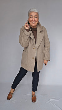 Cero Etage Jakke CRO Etage- Wool Coat Short kunstkolonialen