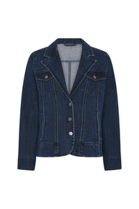 Cero Etage Jakke S / Mørk denim Cero Etage- Jeansjakke m/krage i Mørk Denim kunstkolonialen