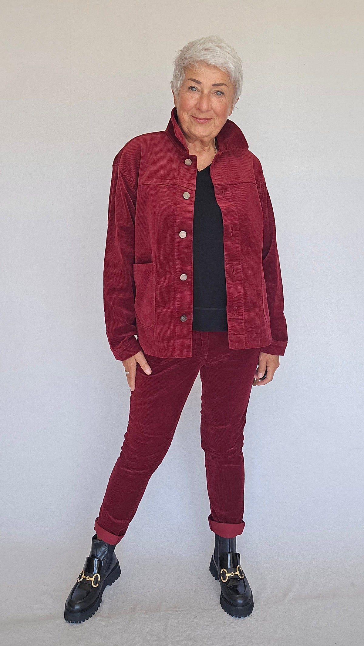 Cero Etage Jakke S / Rød Cero Etage- Jakke i kordfløyel kunstkolonialen