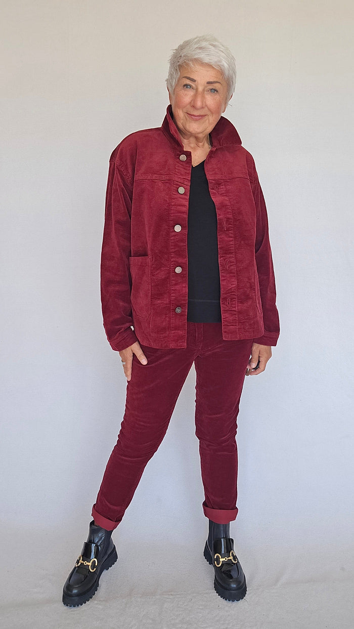 Cero Etage Jakke S / Rød Cero Etage- Jakke i kordfløyel kunstkolonialen