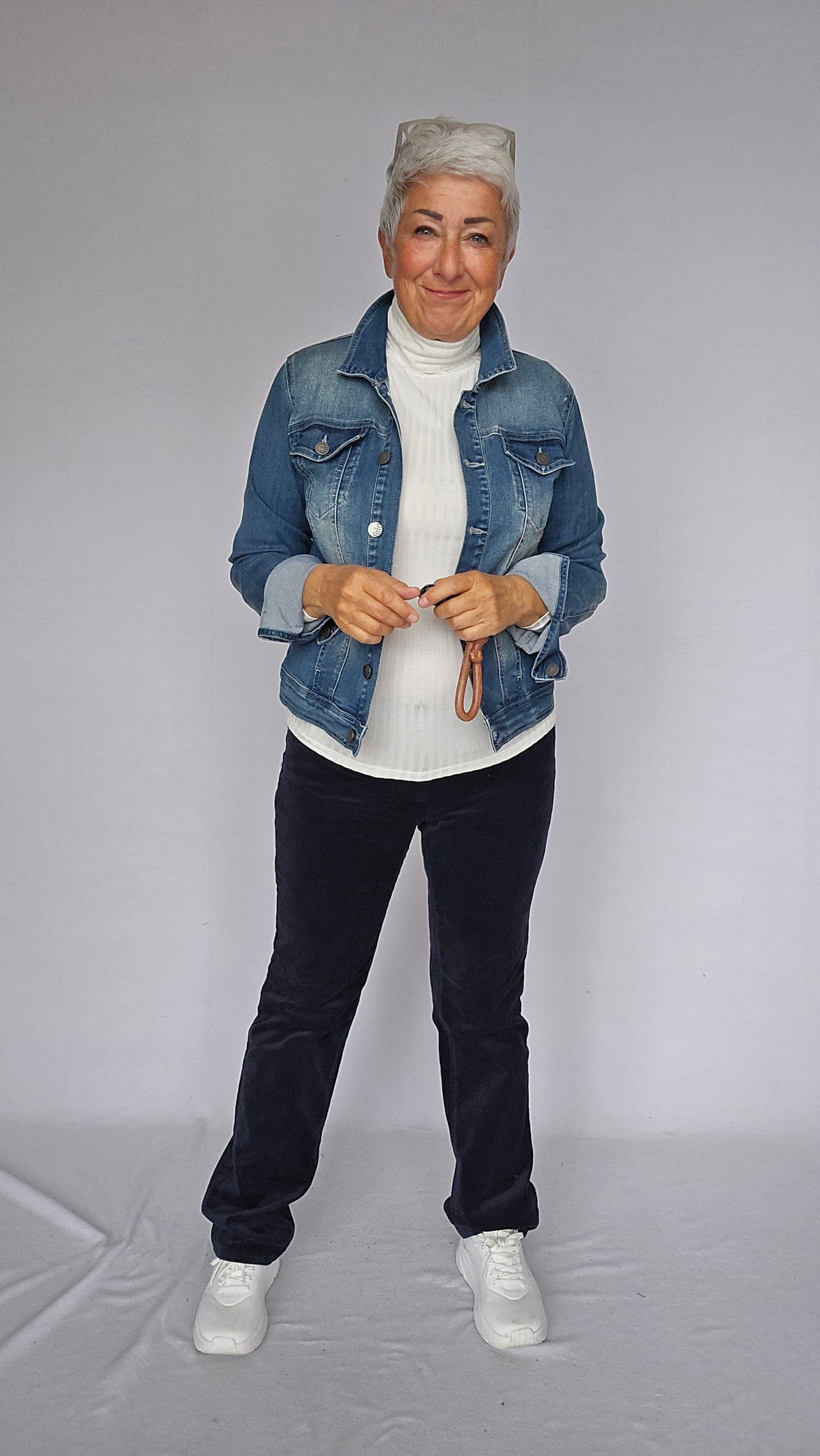 CRO Bukse 34 / Navy CRO- Emma Flair Cordfløyelsbukse kunstkolonialen