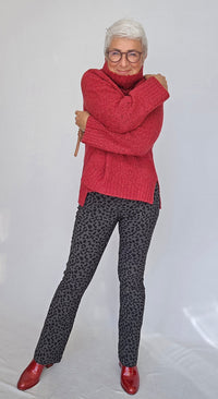 CRO Bukse CRO- Lina flared dyreprint kunstkolonialen