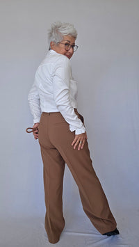 CRO Bukser CRO- Dressbukse med vide ben kunstkolonialen