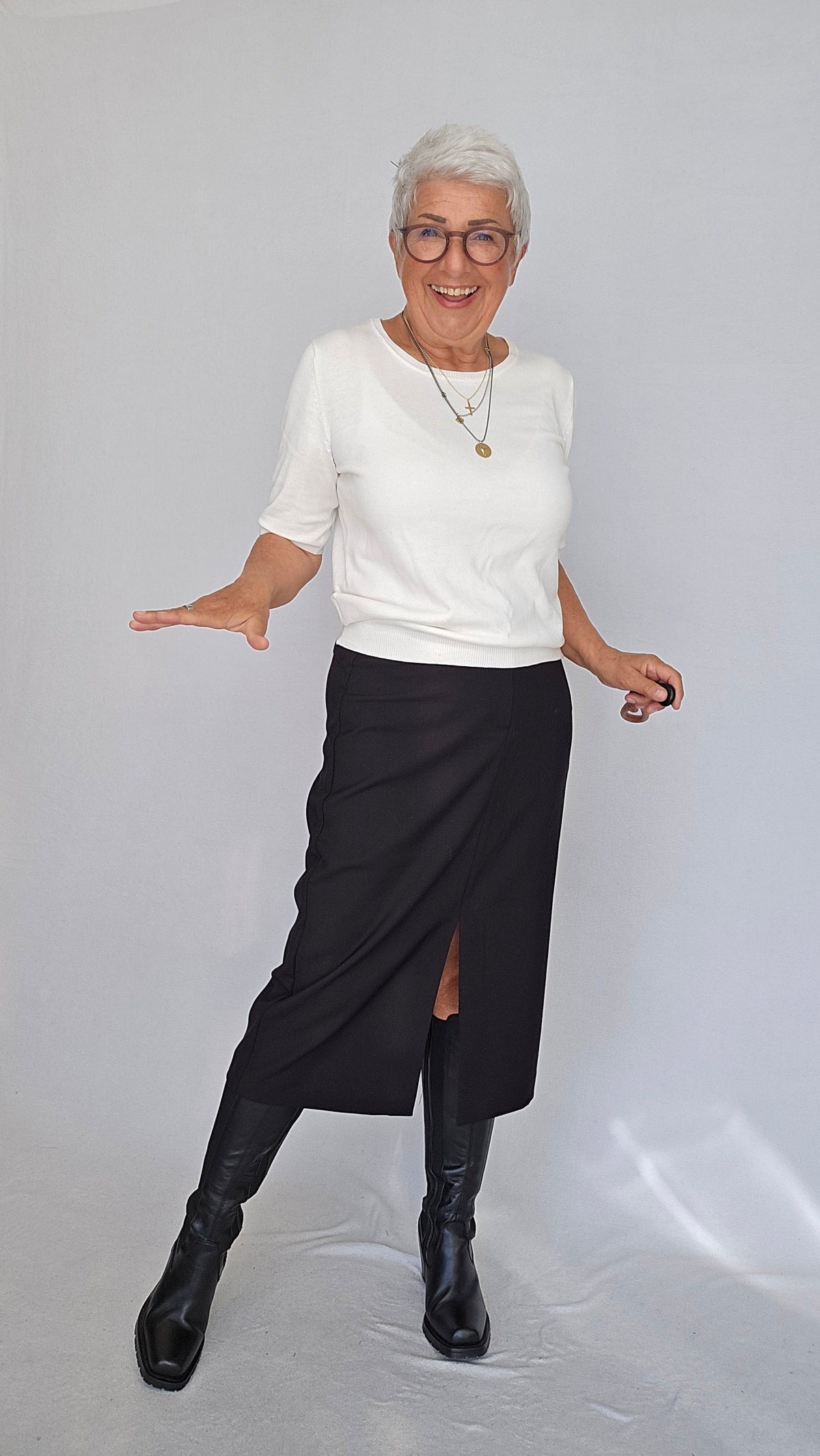 CRO Skjørt CRO- Blyantskjørt sort kunstkolonialen