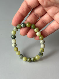 Leas Verden Armbånd Eplegrønn jade Leas verden- Armbånd med forskjellige stein kunstkolonialen