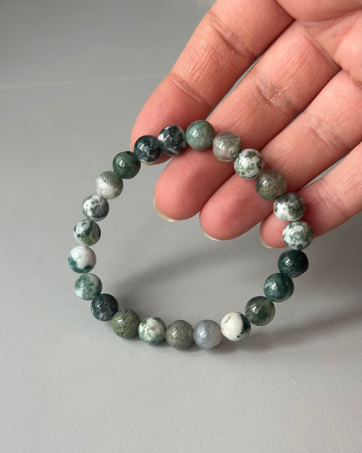 Leas Verden Armbånd Jade grønn Leas verden- Armbånd med forskjellige stein kunstkolonialen