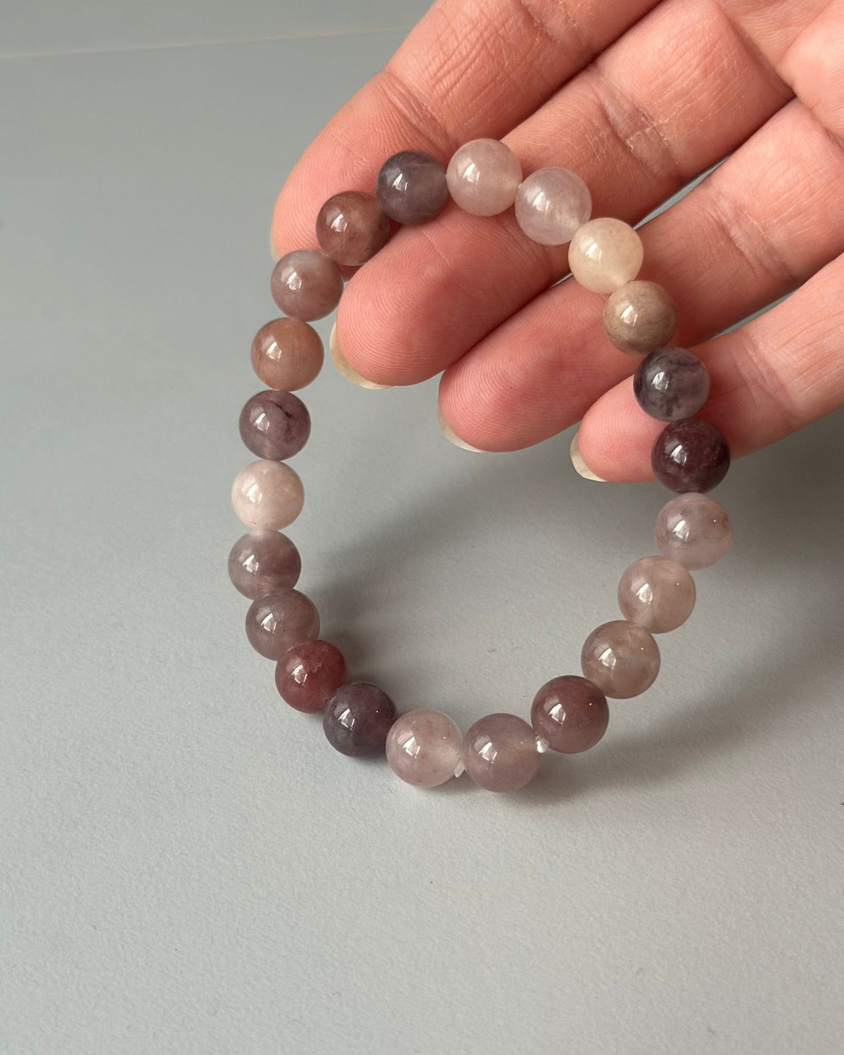 Leas Verden Armbånd Jade violet Leas verden- Armbånd med forskjellige stein kunstkolonialen